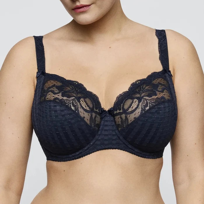 PrimaDonna Madison Velvet Blue Full Cup Bra Front