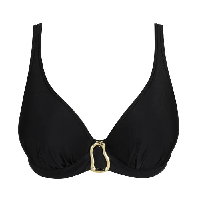 PrimaDonna Swim Uvita Black Plunge Bikini Top
