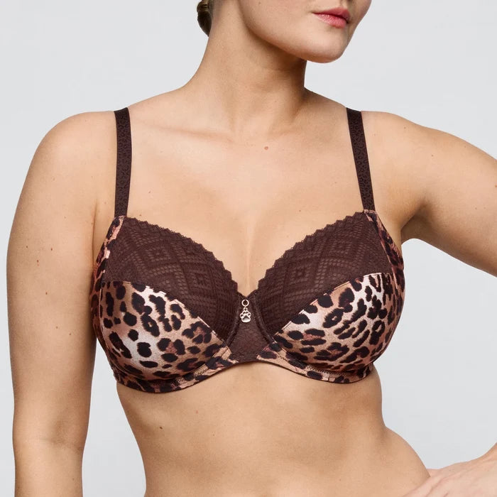 PrimaDonna Twist Giganni Leopard Bloom Full Cup Bra Front