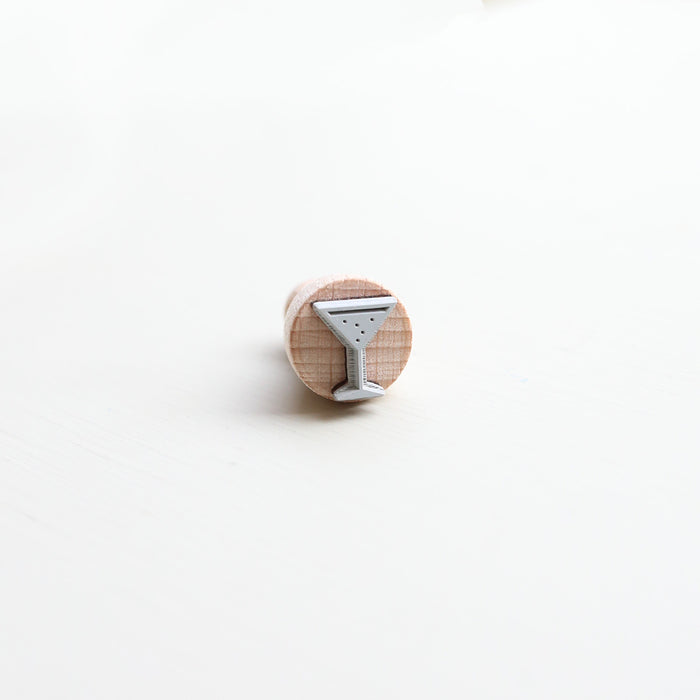RUBBER STAMP // COCKTAIL GLASS