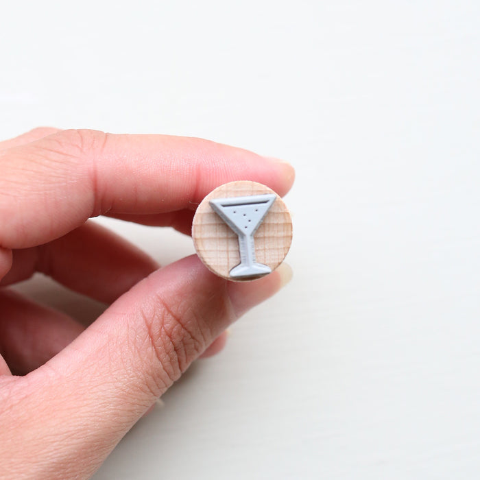 RUBBER STAMP // COCKTAIL GLASS
