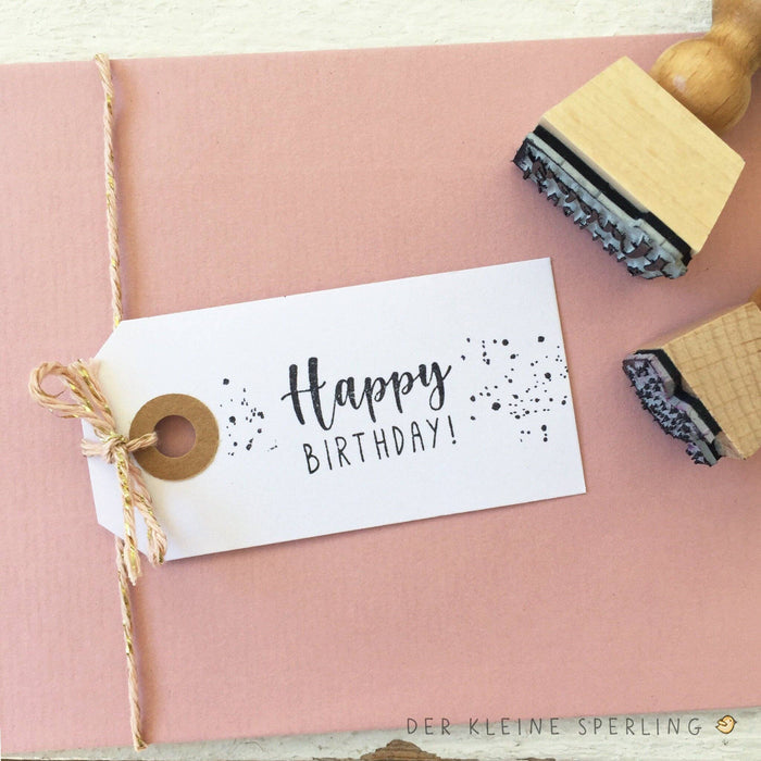 RUBBER STAMP // HAPPY BIRTHDAY