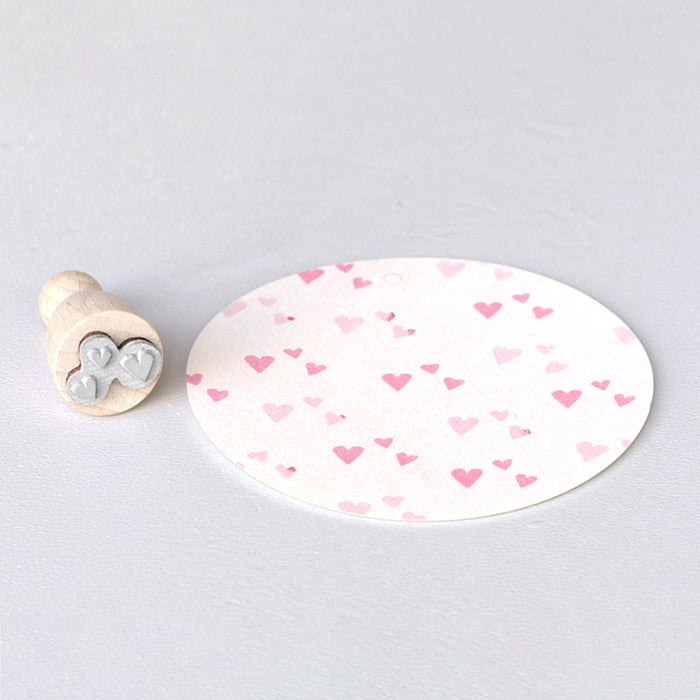 RUBBER STAMP // HEART CONFETTI