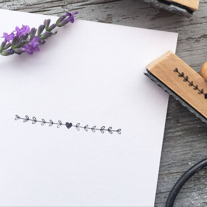 RUBBER STAMP // LOVE LEAF VINE