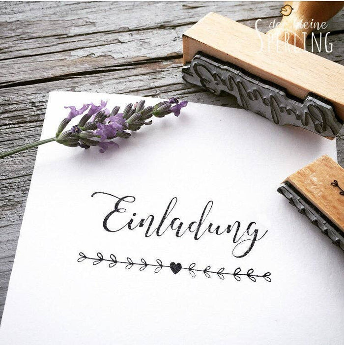 RUBBER STAMP // LOVE LEAF VINE