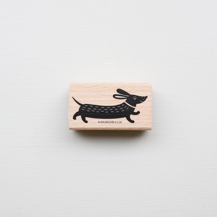 RUBBER STAMP // RUNNING DACHSHUND