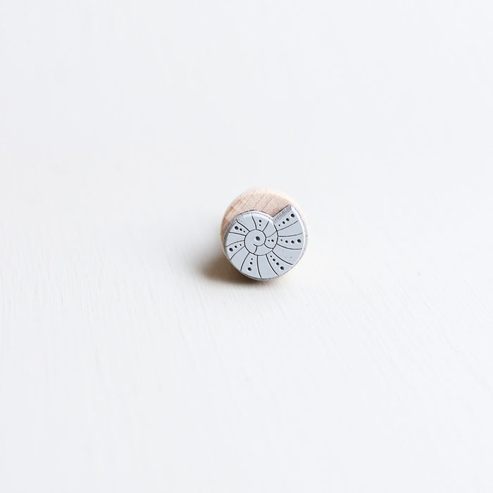 RUBBER STAMP // SHELL DOTS