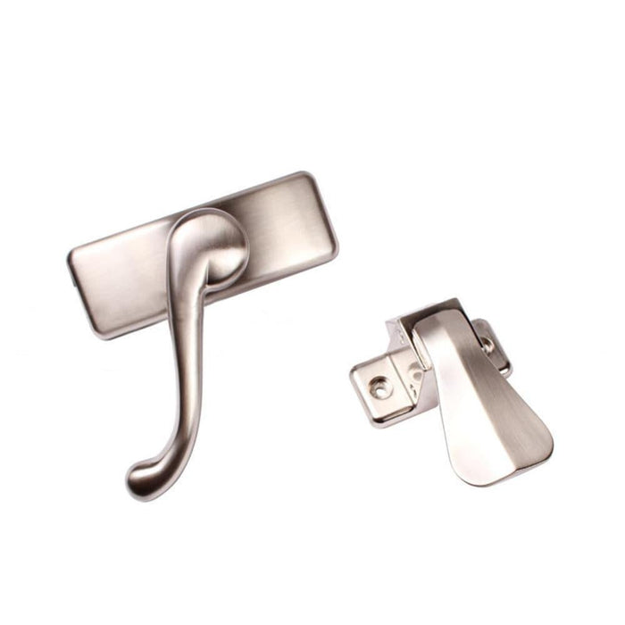 AluminArt Storm Door Handle Replacement – Regal Satin Chrome Set - Reflect Window & Door