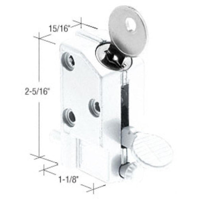 Security Keyed Step - On Door Lock - White - Reflect Window & Door