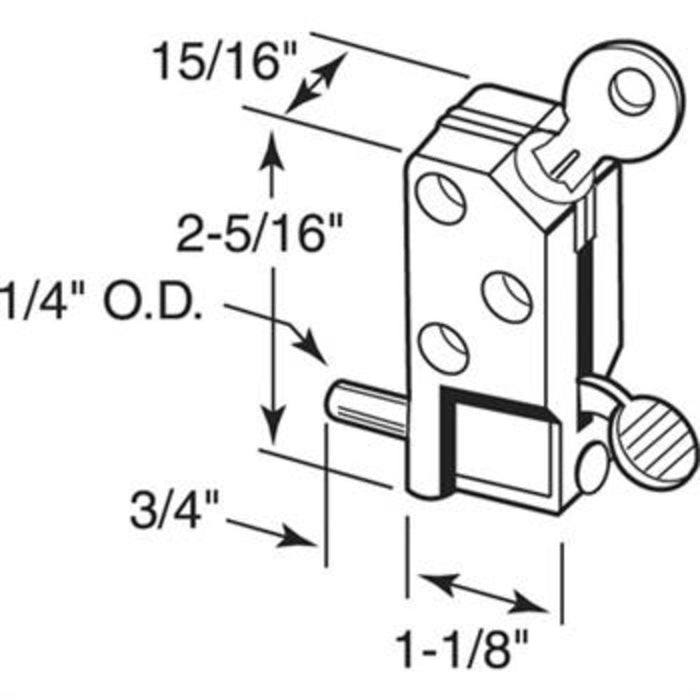 Security Keyed Step - On Door Lock - White - Reflect Window & Door