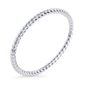Silver twisted rope bangle bracelet – hypoallergenic, waterproof & non-tarnish stainless steel bangle for sensitive skin, affordable luxury jewelry by Mia Bijoux Canada