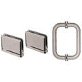 Shower Door 6" Prima Pull and Hinge Set - Reflect Window & Door
