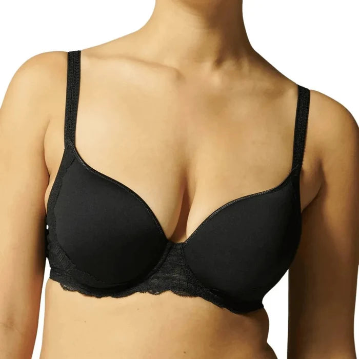 Simone Perele Reve Black T-Shirt Bra Front