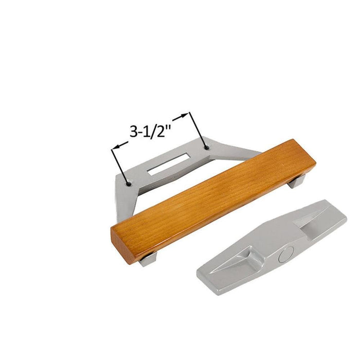 Sliding Glass Patio Door Wood/Aluminum Internal Lock Handle Set With 3 - 1/2" Screw Holes - Reflect Window & Door
