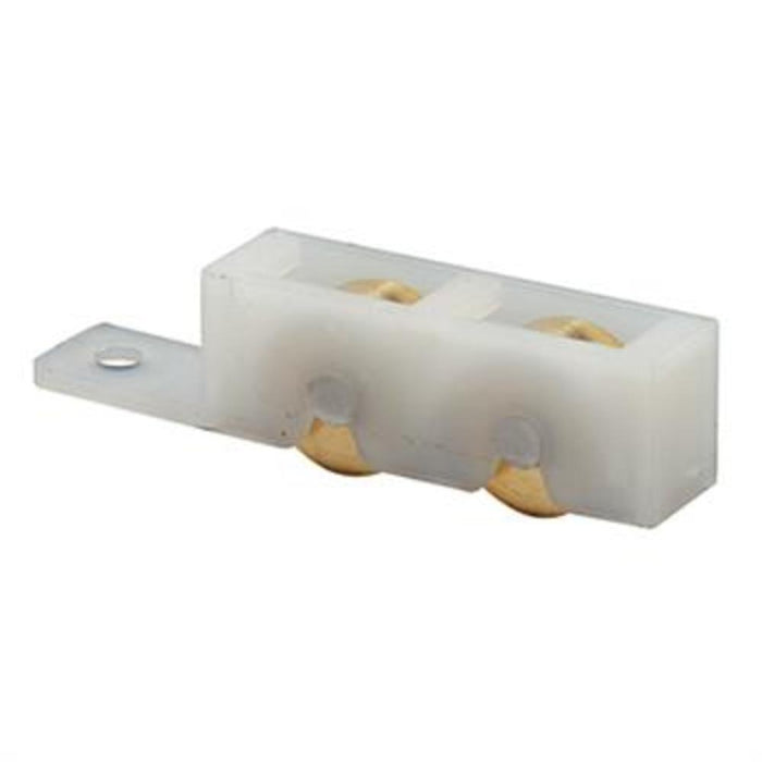 Sliding Window Roller – 1/2" Flat Edge Brass Wheel with 3/8" Nylon Housing Replacement - Reflect Window & Door
