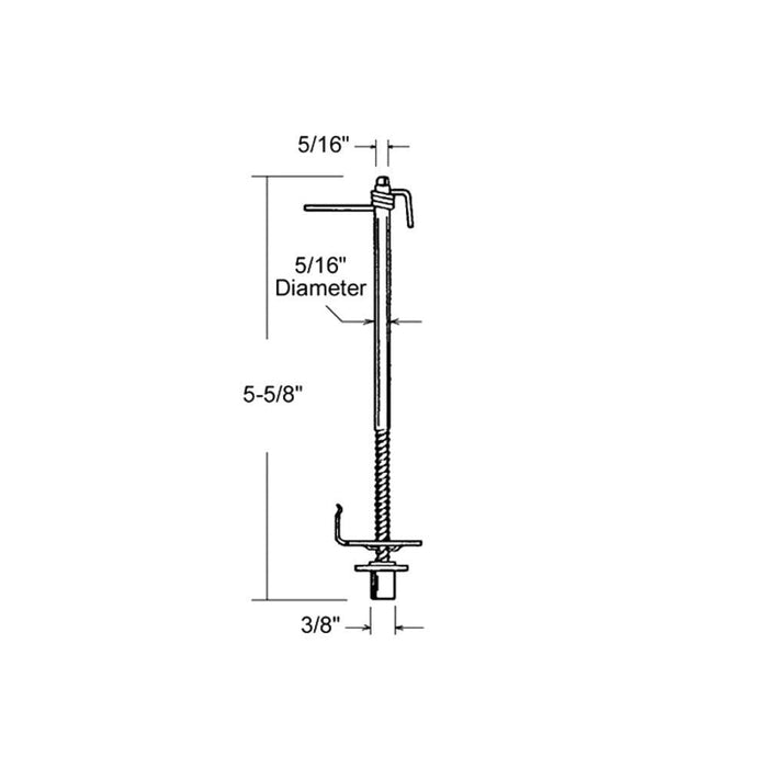 Slimfold Bi - Fold Closet Door Bottom Pivot Pin - Reflect Window & Door