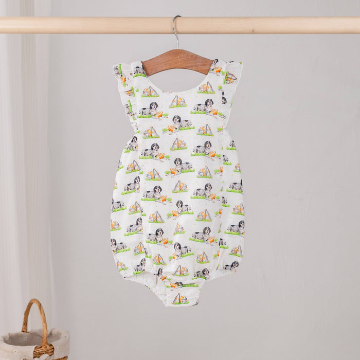 Smokey For The Win Muslin Bubble Romper