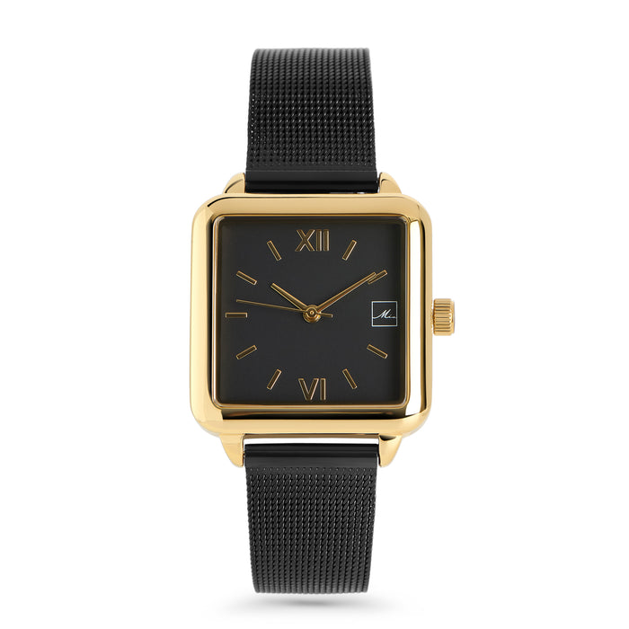 Square stainless steel watch
