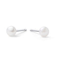 Stainless 3 mm pearl stud earrings