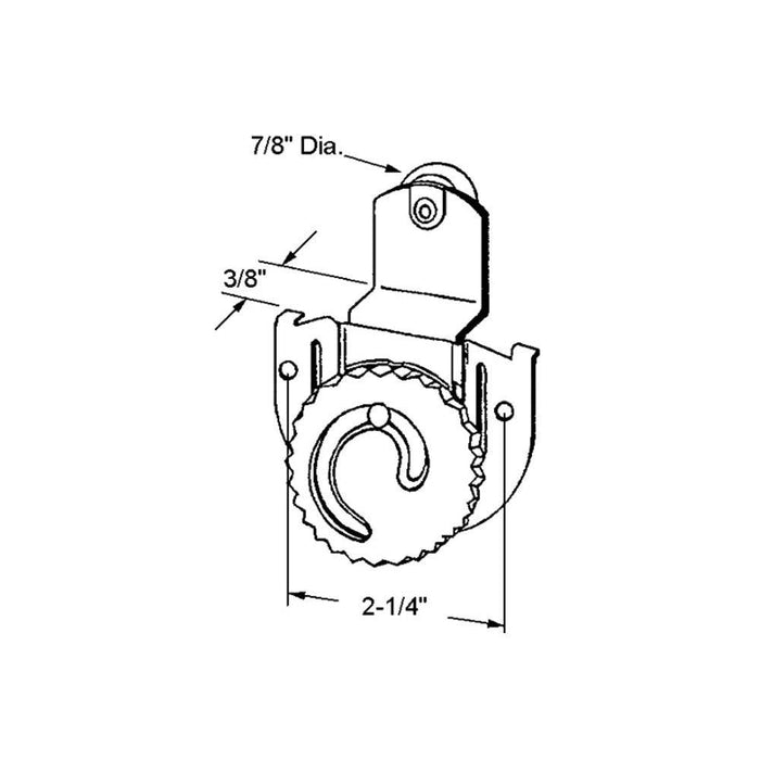 Stanley Closet Door 7/8" Nylon Roller - Reflect Window & Door