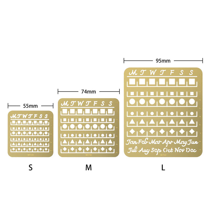 STENCIL // MEDIUM CALENDAR TEMPLATE