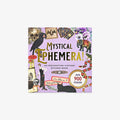Mystical Ephemera sticker book cover with vintage-style illustrations on a purple background