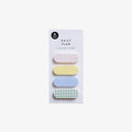 Set of colorful daily plan sticky notes on a white background