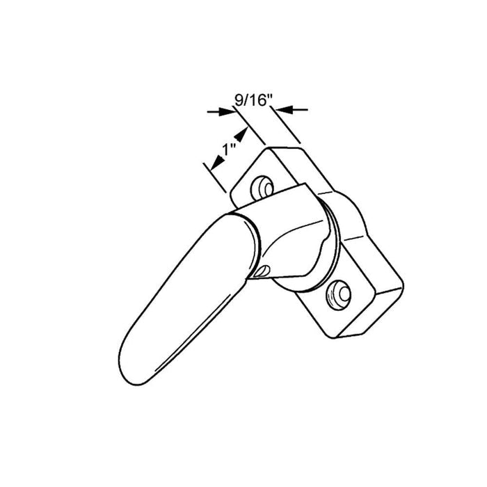 Storm Door Interior Latch Replacement – White, Easy Install, Fits AluminArt - Reflect Window & Door