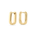 Petites boucles d'oreilles acier inoxydable or essentielles rectangle sécuritaire pour les peaux sensibles Mia Bijoux