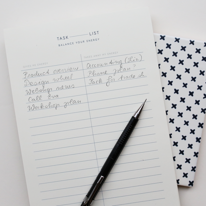TASK LIST // ENERGY BALANCE