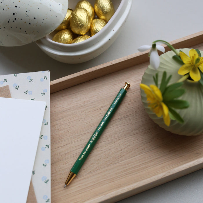 TIME FOR PAPER PENCIL BALL GEL PEN 0.5mm // GREEN
