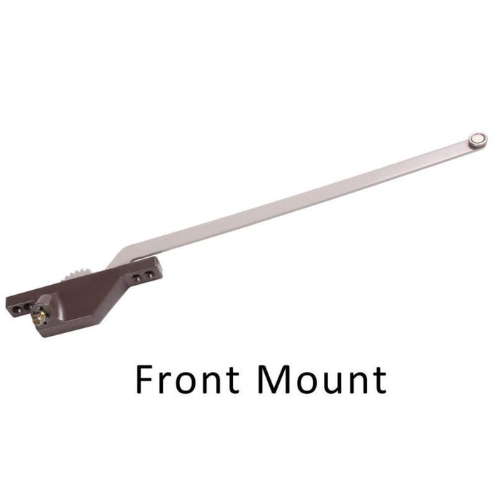 Truth Hardware Brown Front Mount Left Hand Casement Window Operator – 13 - 1/2" Crank Arm Replacement - Reflect Window & Door