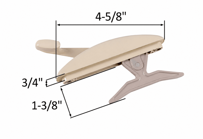 Truth Hardware® Beige Maxim Multi-Point Awning Lock – Low-Profile Security Window Lock - Reflect Window & Door