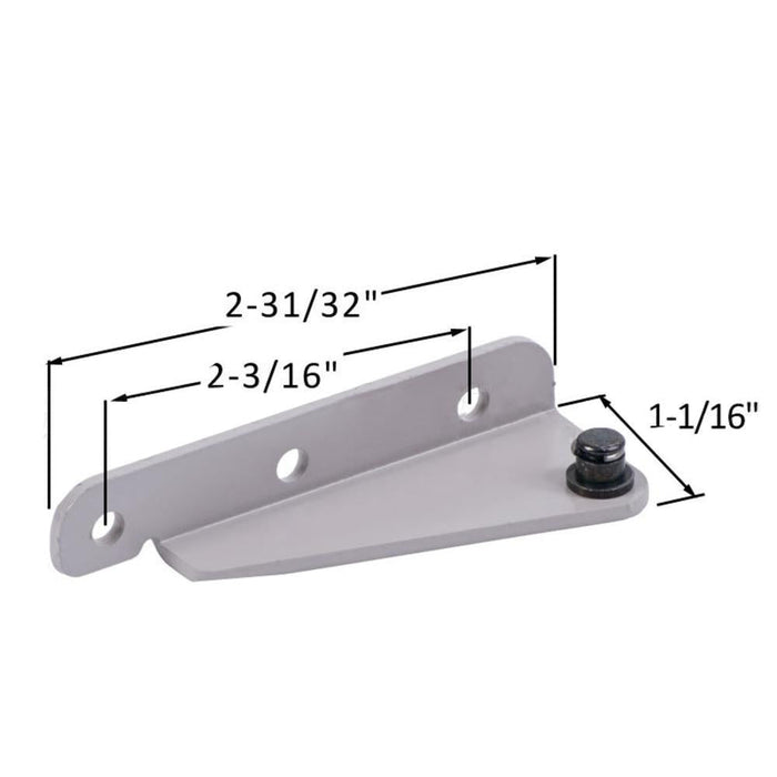 Truth Hardware Casement Window Parts – Left - Hand Stud Bracket with Snap Stud - Reflect Window & Door