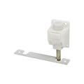 White Foot Operated Patio Door Lock with Keeper – Truth Hardware Sliding Door Lock - Reflect Window & Door