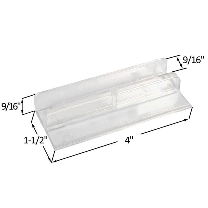 Sliding Shower Door 1 - 1/2" Wide Bottom Guide - Reflect Window & Door