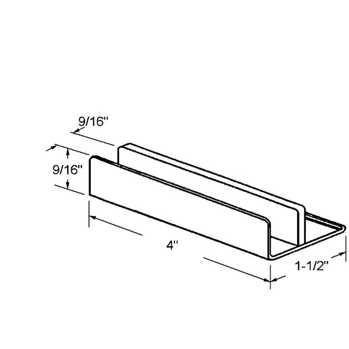 Sliding Shower Door 1 - 1/2" Wide Bottom Guide - Reflect Window & Door