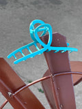 Turquoise Metal Claw Clip