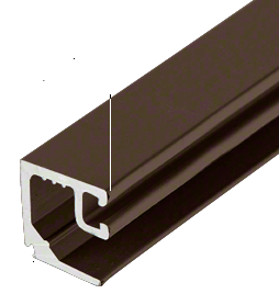 U.S. Aluminum Door Glass Stop for 1/4" Glass - Dark Bronze - Reflect Window & Door