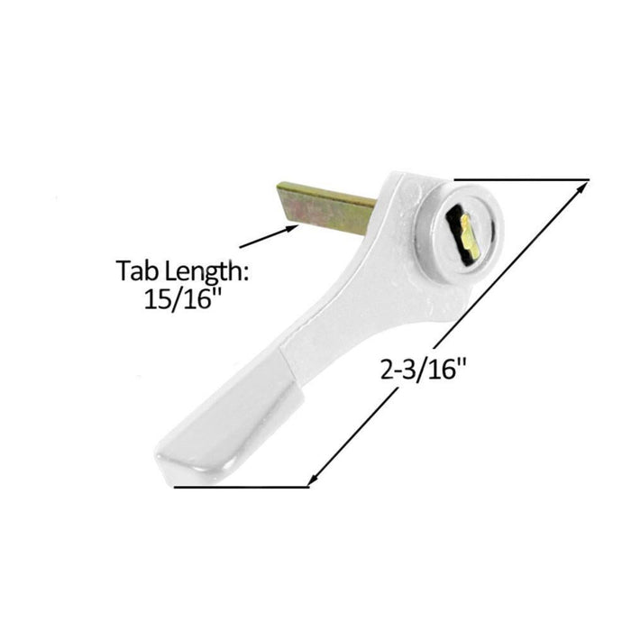 Sliding Glass Door Latch Replacement – White Die Cast Lever - Reflect Window & Door