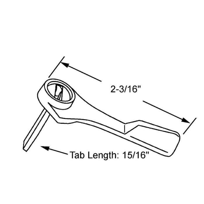 Sliding Glass Door Latch Replacement – White Die Cast Lever - Reflect Window & Door
