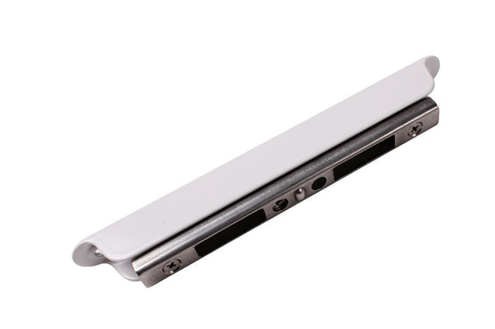 Residential Swinging Screen & Storm Door White Keeper for 7 - 1/2" Two - Point Mortise Lock - Reflect Window & Door