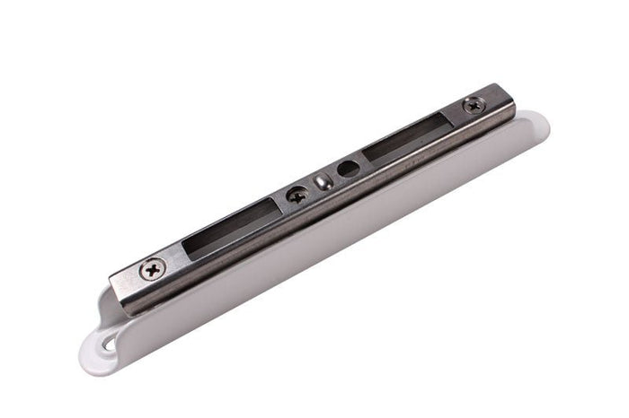 Residential Swinging Screen & Storm Door White Keeper for 7 - 1/2" Two - Point Mortise Lock - Reflect Window & Door